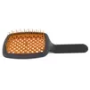 Гребінець для волосся чорний з помаранчевим Janeke Curvy M - 2