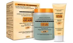 Антицелюлітна маска з водоростей з розігріваючою дією з гелем, що підтягує, Guam Fir Fanghi D'alga Economy Pack, 1 кг + 200 мл