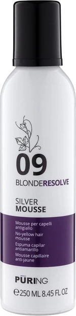 Мус антижовтий для світлого волосся Puring 09 Blonderesolve Silver Mousse, 250 мл