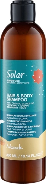 Зволожувальний шампунь для волосся та тіла Nook Solar Superfood Hair&Вody Shampoo, 300 мл
