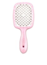 Гребінець для волосся Janeke Superbrush the Original (світло рожевий з білим)