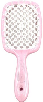 Гребінець для волосся Janeke Superbrush the Original Small (ніжно-рожевий з білим)