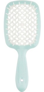 Гребінець для волосся Janeke Superbrush the Original Small (блакитний з білим)