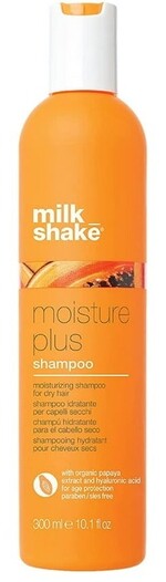 Milk Shake Moisture Plus Hair Shampoo – шампунь для сухого та зневодненого волосся, що інтенсивно зволожує, живить і відновлює волосся, залишаючи його м’яким і блискучим. Об’єм: 300 мл.