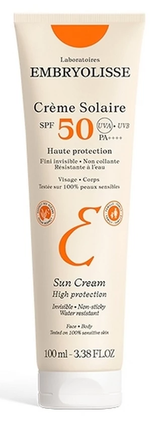 Сонцезахисний зволожувальний крем Embryolisse Sun Creme SPF50, 100 мл