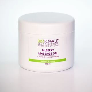Крем-олія для масажу з чорницею, банка Biotonale Bilberry massage gel, 500 мл