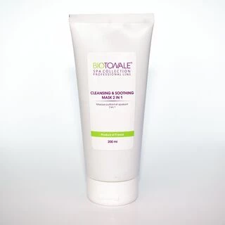 Очищувальна та заспокійлива маска 2 в 1 з екстрактом зеленої глини, туба Biotonale Cleansing soothing mask 2 in 1, 200 мл