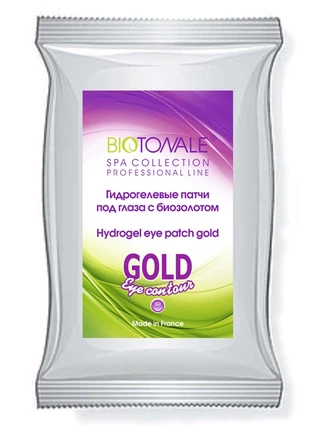 Гідрогелеві патчі під очі з біозолотом Biotonale Hydrogel eye patch gold, 1 пара