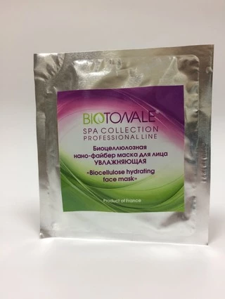Біоцелюлозна нано-файбер маска для обличчя зволожуюча (БІОШКІРА) Biotonale Biocellulose hydrating face mask, 1 шт