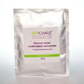 Маска-пілінг з квітковою кислотою, саше Biotonale Peeling mask with floral ocid, 30 г