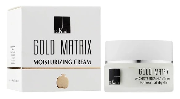 Зволожуючий крем Золотий Матрікс Dr.Kadir Gold Matrix Moisturizing Cream for Normal and Dry Skin, 50 мл
