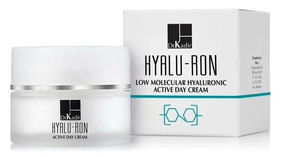 Зволожуючий крем з гіалуроновою кислотою Dr.Kadir Hyalu-Ron Low Molecular Hyaluronic Active Day Cream, 50 мл