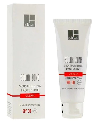 Сонцезахисний зволожуючий крем Dr.Kadir Solar Zone Moisturizing Protective Cream SPF 30+, 75 мл