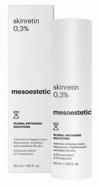 Інтенсивний нічний крем для усунення старіння з ретинолом Mesoestetic Skinretin 0.3%, 50 мл