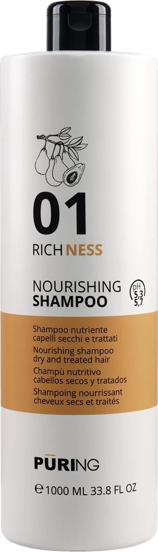 Живильний шампунь для сухого та пошкодженого волосся Puring 01 Richness Nourishing Shampoo, 300 мл