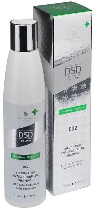 PH контроль антисеборейний шампунь № 002 Simone DSD Luxe Medline Organic pH Control Antiseborrheic Shampoo, 200 мл