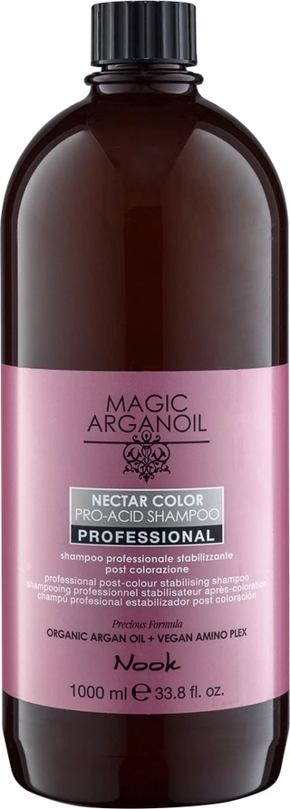 Шампунь для закріплення кольору Nook Magic Arganoil Nectar Color Pro-Аcid Shampoo, 1000 мл