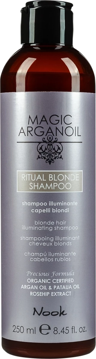 Шампунь для сяйва світлого волосся Nook Magic Arganoil Ritual Blonde Shampoo