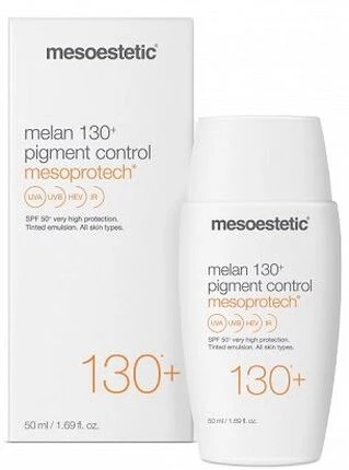 Мелан 130+ пігмент контроль (Депігментуючий крем із тоном) Mesoestetic Mesoprotech Melan 130+ pigment control spf 50+ 50 мл