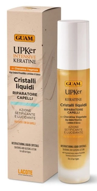&laquo;Рідкі кристали&raquo; для відновлення волосся з кератином Guam Upker Intensive Keratin Cristalli Liquidi, 50 мл