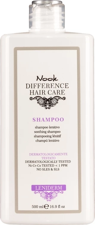 Шампунь заспокійливий Nook Difference Hair Care Leniderm Delicate Soothing Shampoo