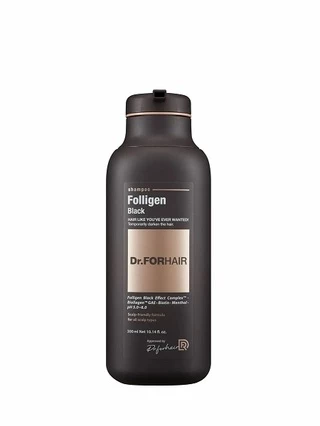 Шампунь для відновлення кольору сивого волосся Dr.FORHAIR Folligen Black Shampoo