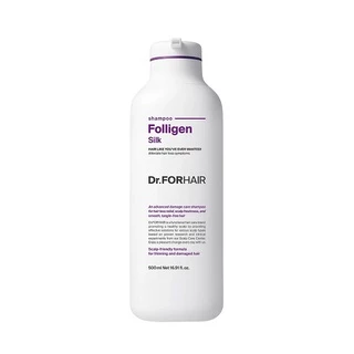 Шампунь для сухого та пошкодженого волосся Dr.FORHAIR Folligen Silk Shampoo, 500мл