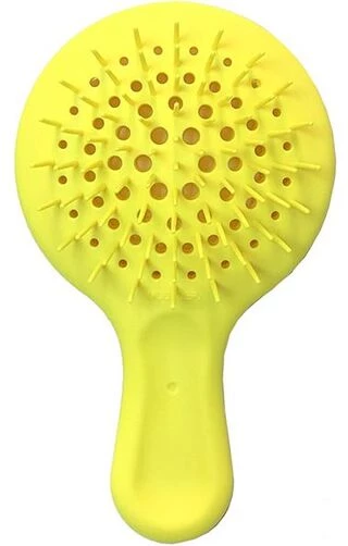 Гребінець для волосся Janeke Superbrush Mini Silicon Line (жовтий)