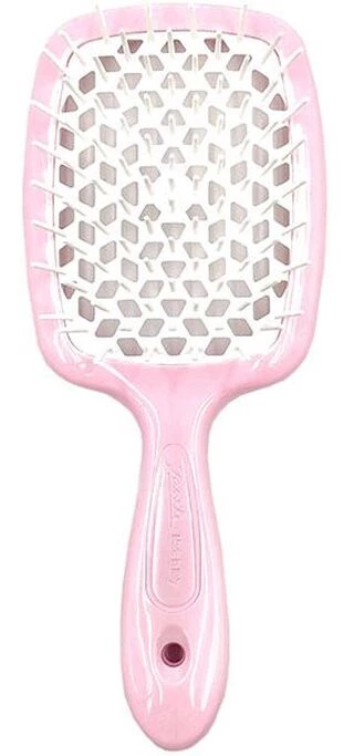 Гребінець для волосся Janeke Superbrush the Original Small (рожевий з білим)