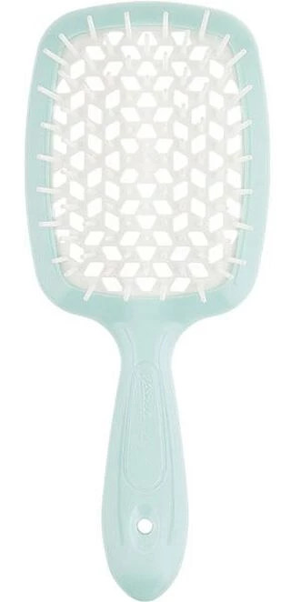 Гребінець для волосся Janeke Superbrush the Original Small (блакитний з білим)