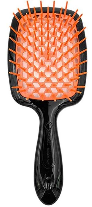 Гребінець для волосся Janeke Superbrush the Original (чорно-жовтогарячий)