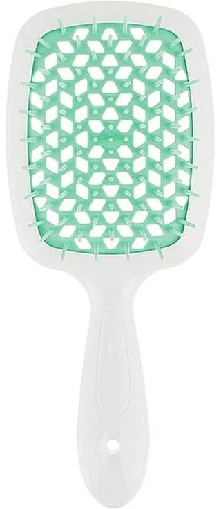 Гребінець для волосся Janeke Superbrush the Original (біло-смарагдовий)