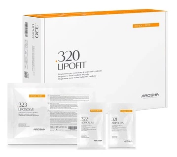 Набір для лікування локалізованого ожиріння в зоні живота та стегон Ліпофіт 4 процедури Arosha 320 Lipofit