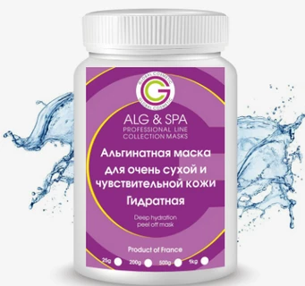 Гідратна альгінатна маска для дуже сухої та чутливої шкіри ALG&amp;SPA
